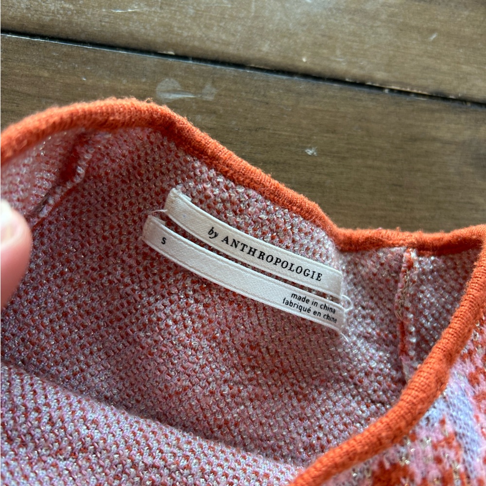 Anthropologie Beatriz Mock Neck Lurex Edition Sweater S - Picture 8 of 13